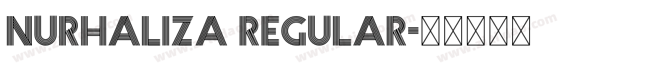 Nurhaliza Regular字体转换